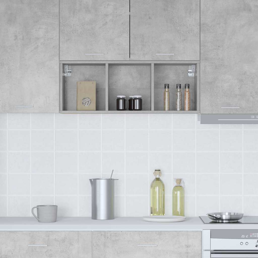 Hengende skap Betonggrå 30 x 29,5 x 80 cm Konstruert tre