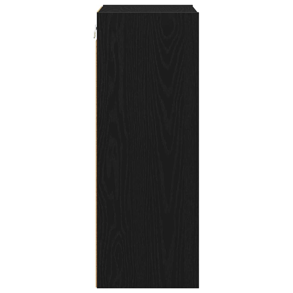Hengende skap Svart Eik 40 x 29,5 x 80 cm Konstruert tre