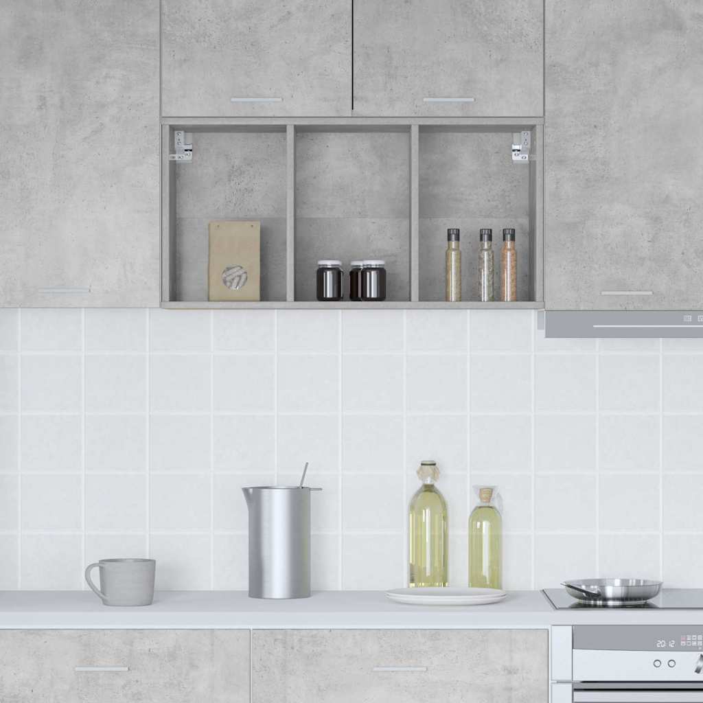 Hengende skap Betonggrå 40 x 29,5 x 80 cm Konstruert tre