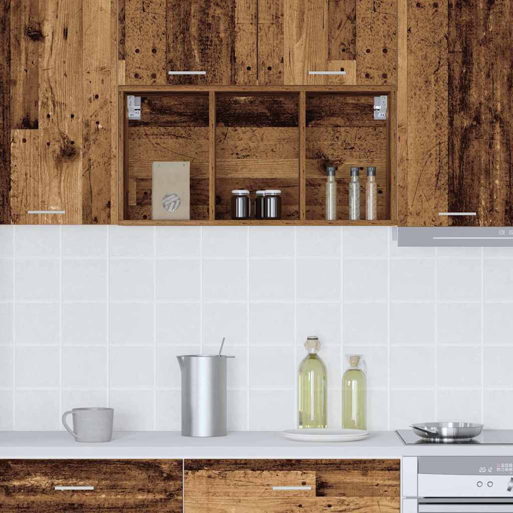 Hengende skap Gammelt tre 40 x 29,5 x 80 cm Konstruert tre