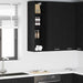 Hengende skap Svart Eik 30 x 29,5 x 100 cm Konstruert tre