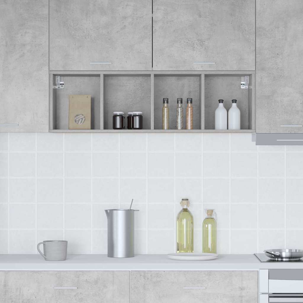 Hengende skap Betonggrå 30 x 29,5 x 100 cm Konstruert tre