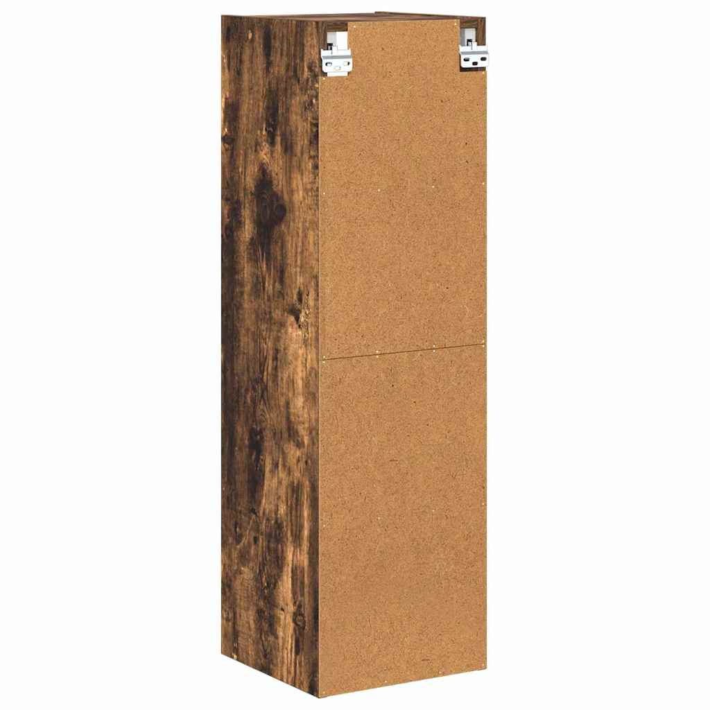 Hengende skap Røkt eik 30 x 29,5 x 100 cm Konstruert tre