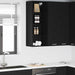 Hengende skap Svart Eik 40 x 29,5 x 100 cm Konstruert tre