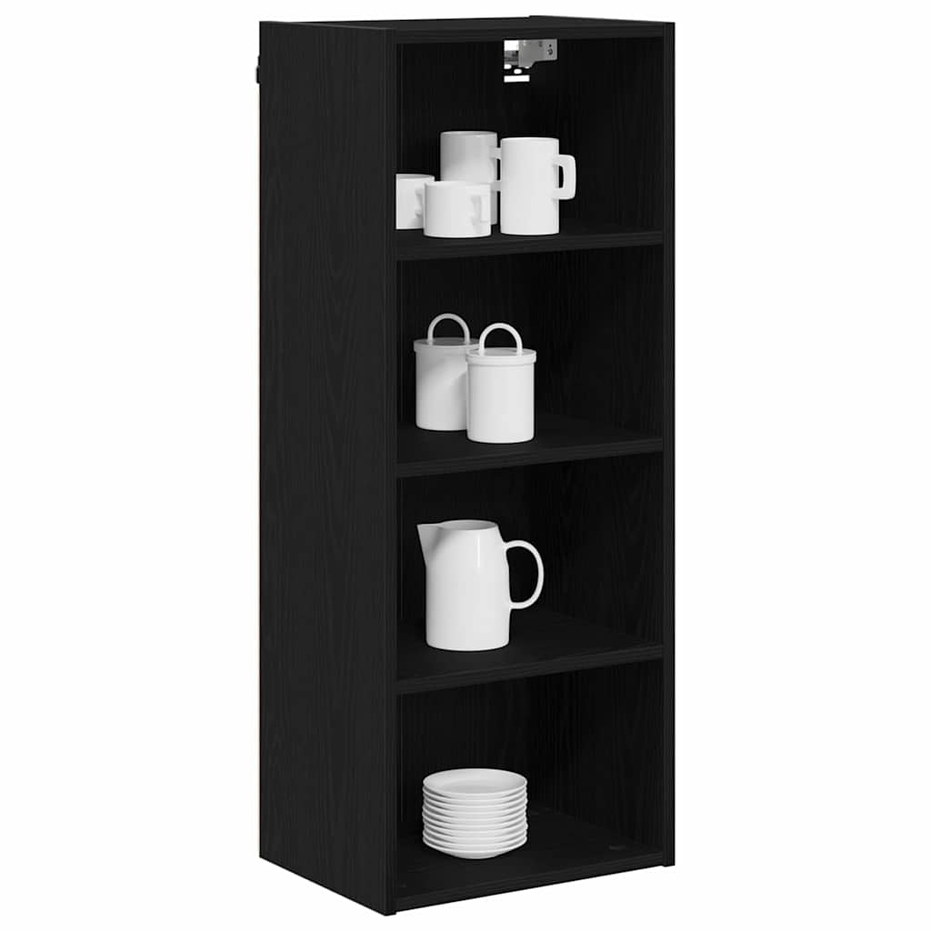 Hengende skap Svart Eik 40 x 29,5 x 100 cm Konstruert tre