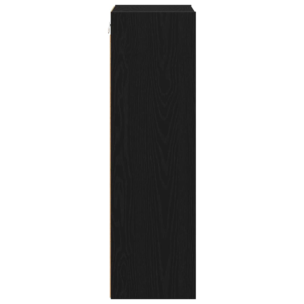 Hengende skap Svart Eik 40 x 29,5 x 100 cm Konstruert tre