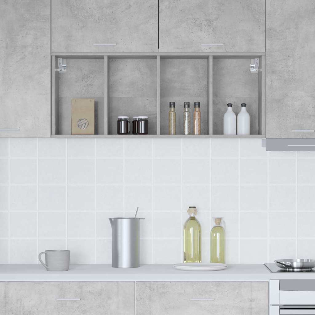 Hengende skap Betonggrå 40 x 29,5 x 100 cm Konstruert tre