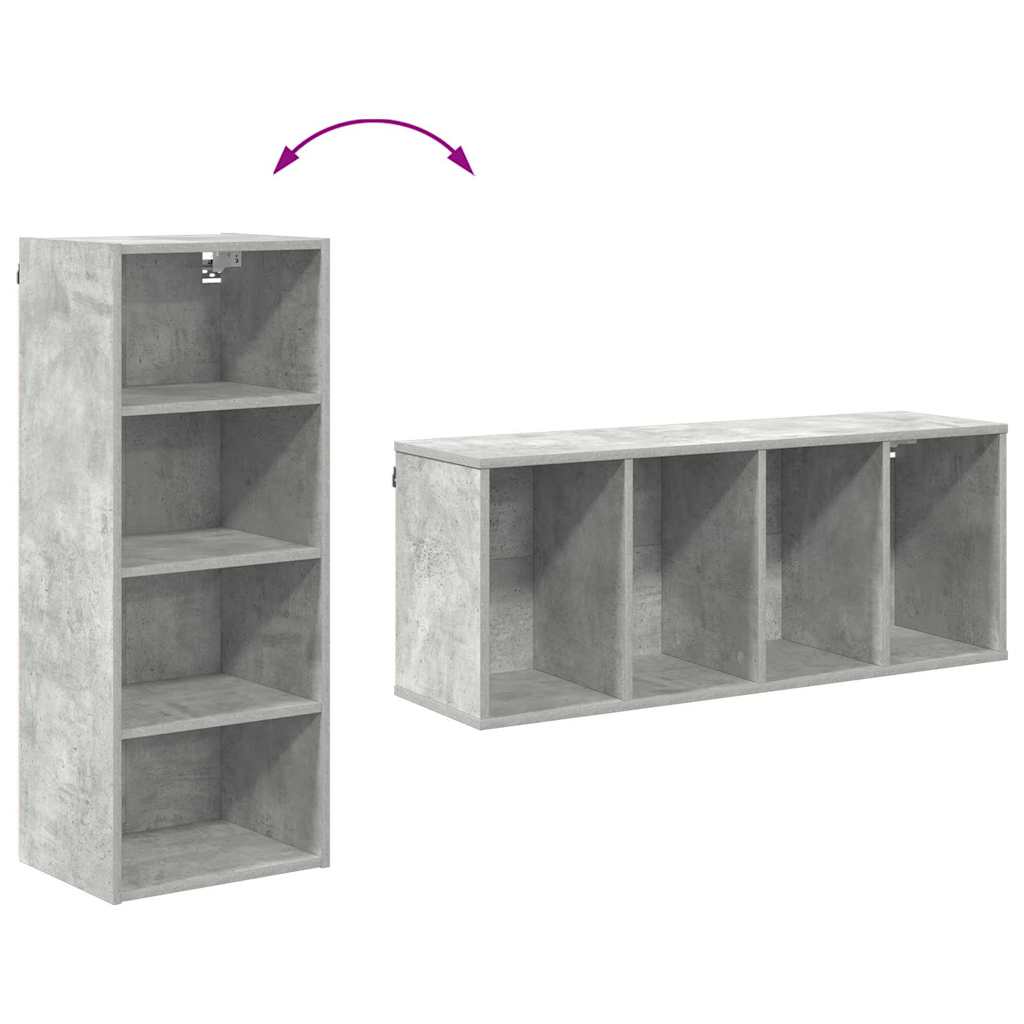 Hengende skap Betonggrå 40 x 29,5 x 100 cm Konstruert tre