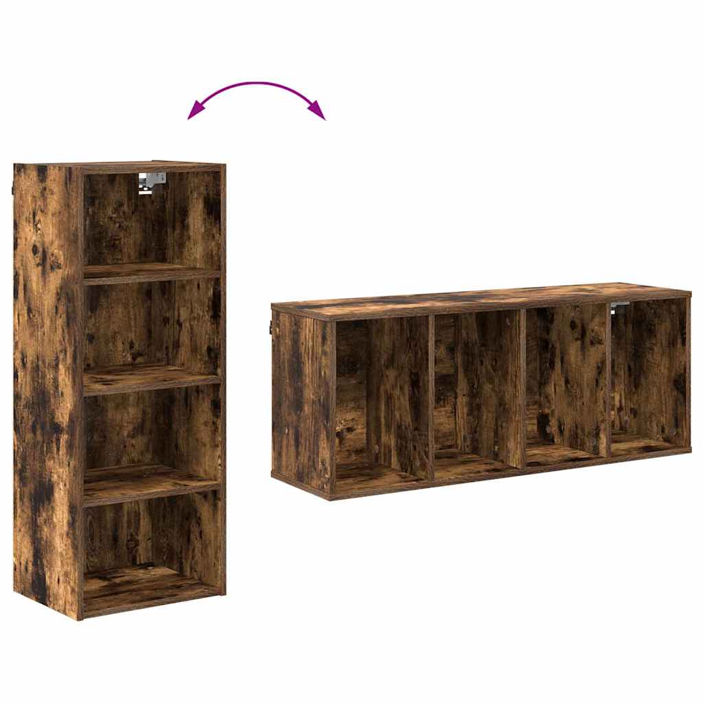 Hengende skap Røkt eik 40 x 29,5 x 100 cm Konstruert tre