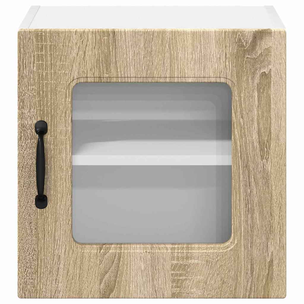 Kjøkken veggskap med hylle 2 pcs Sonoma eik 40 x 31 x 40 cm