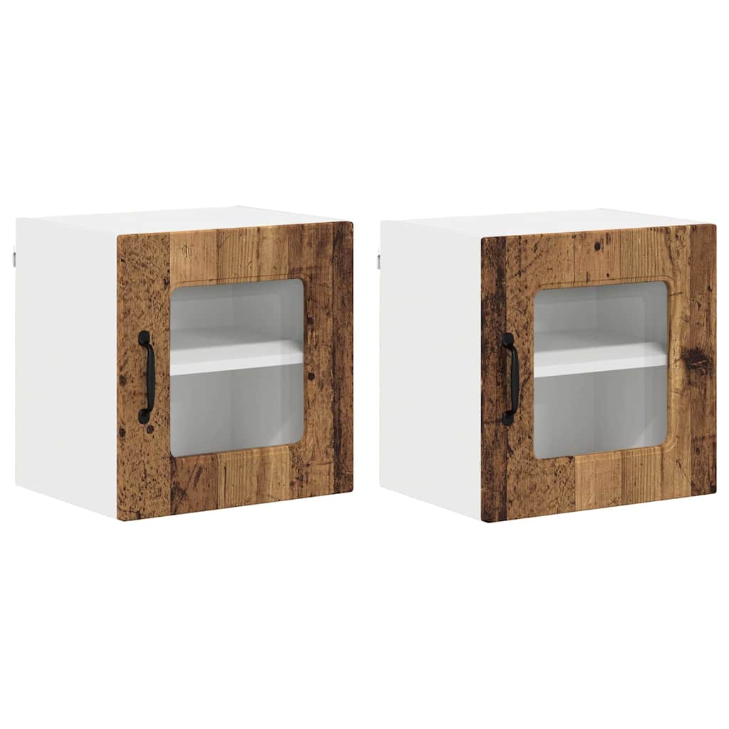 Oppvaskmaskin-panel Kalmar 2 pcs Gammelt tre 40 x 31 x 40 cm