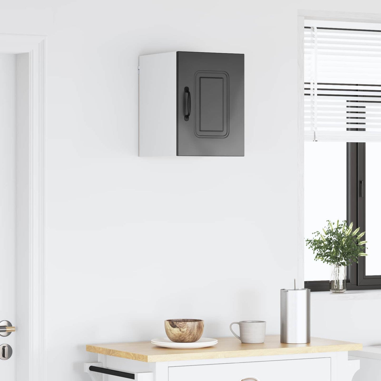 Oppvaskmaskin-panel Kalmar Svart 30 x 31 x 40 cm Konstruert tre