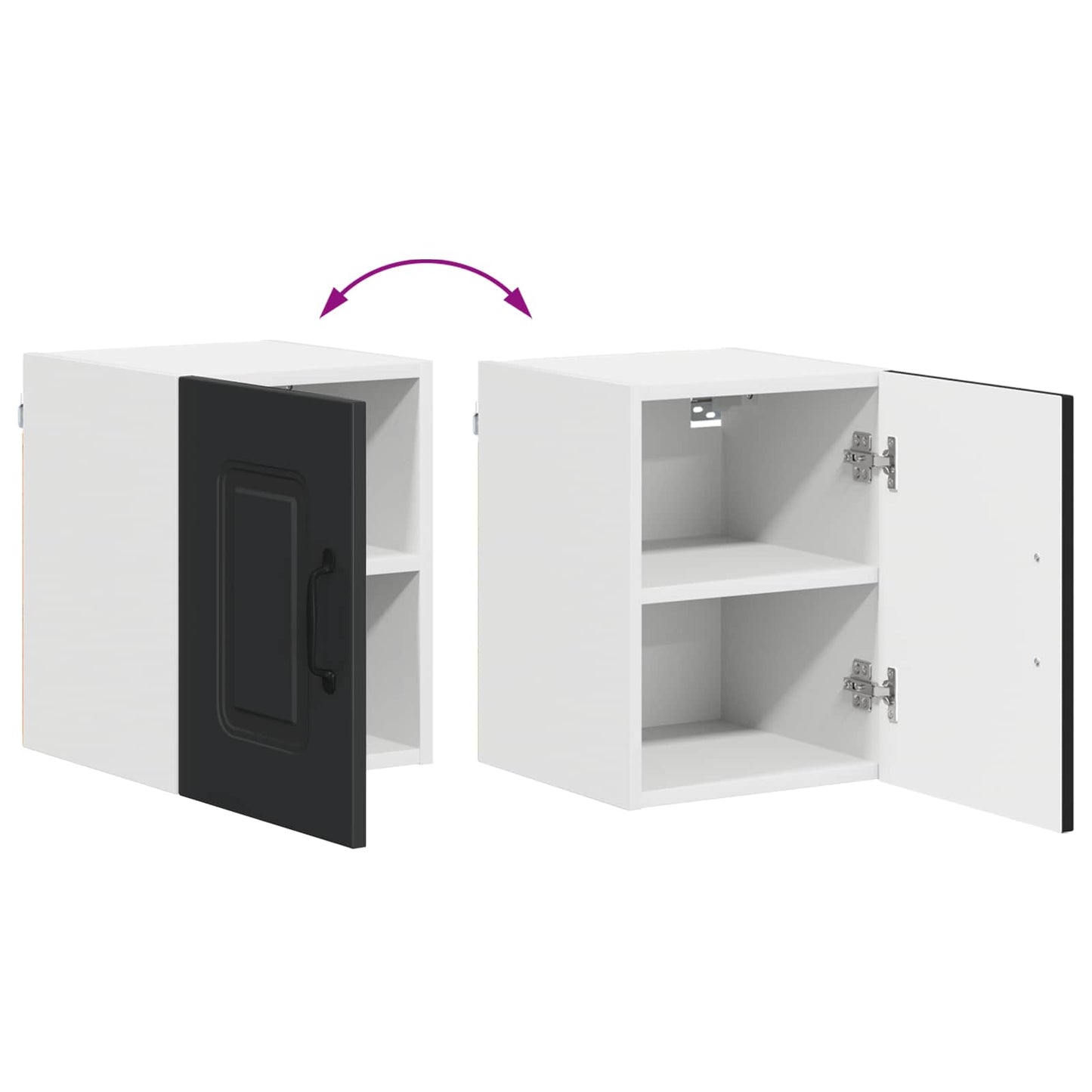 Oppvaskmaskin-panel Kalmar Svart 30 x 31 x 40 cm Konstruert tre