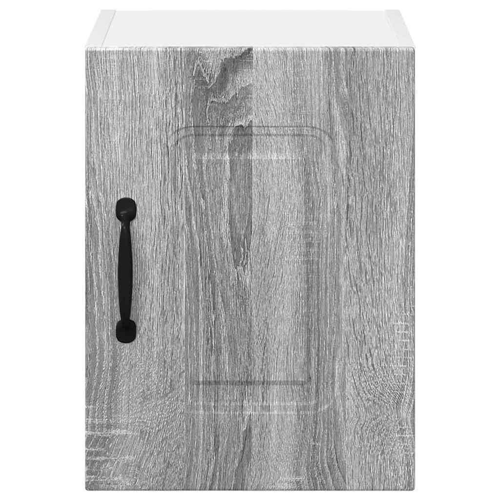 Kjøkken veggskap med hylle 2 pcs Grå Sonoma 30 x 31 x 40 cm