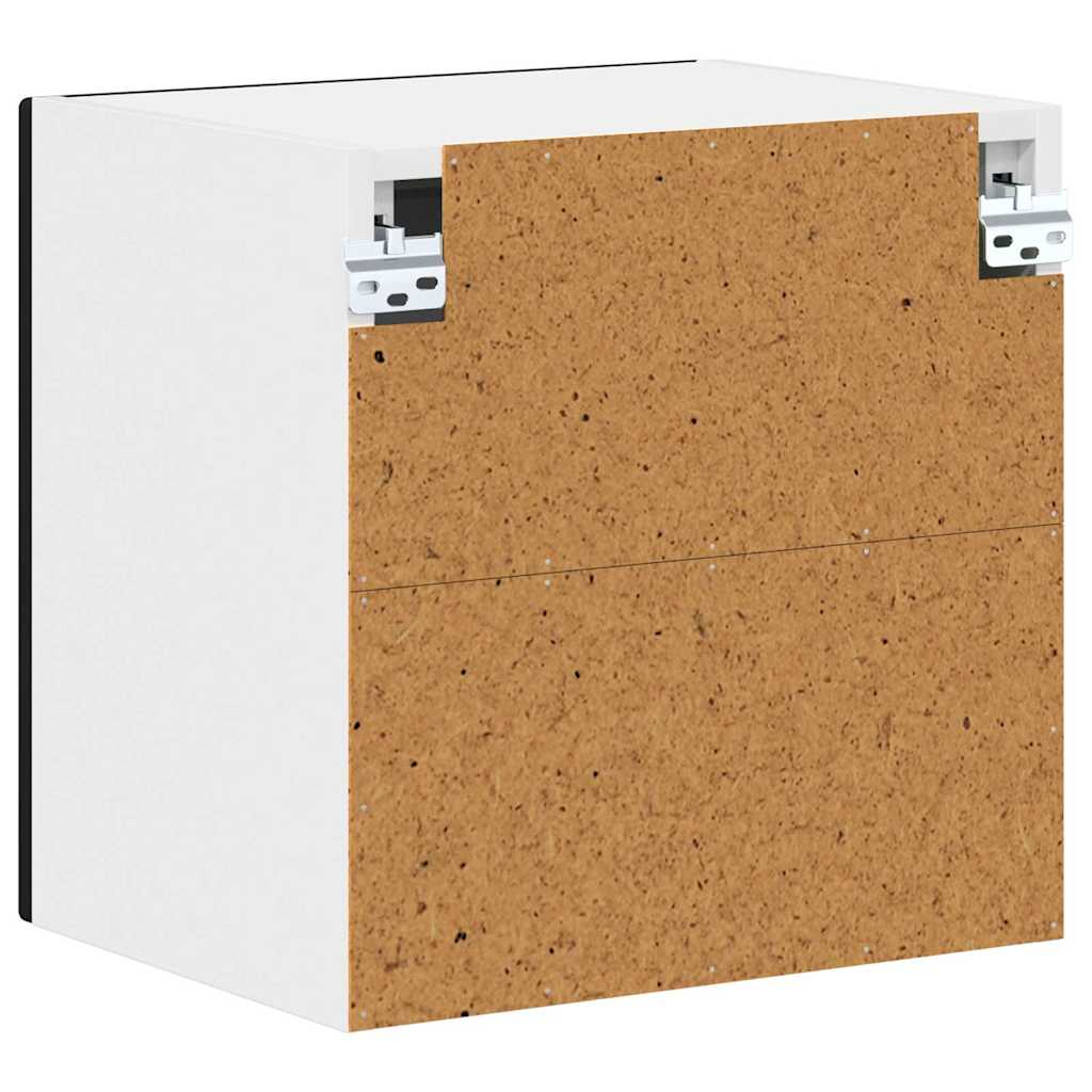 Kjøkken veggskap med hylle Svart 40 x 31 x 40 cm Konstruert tre