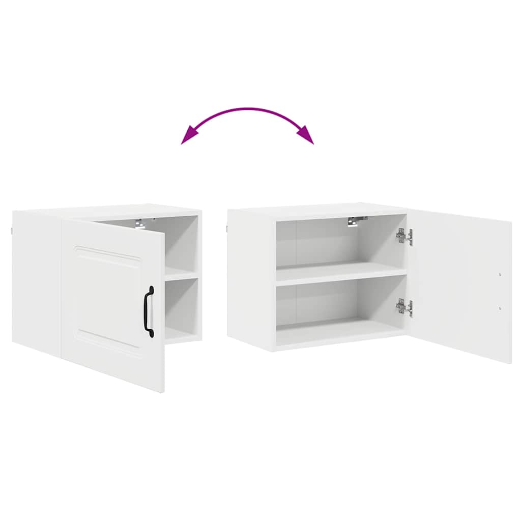 Kjøkken veggskap med hylle Hvit 50 x 31 x 40 cm Konstruert tre