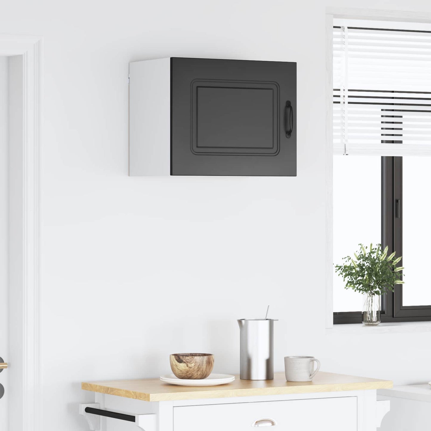 Oppvaskmaskin-panel Kalmar Svart 50 x 31 x 40 cm Konstruert tre