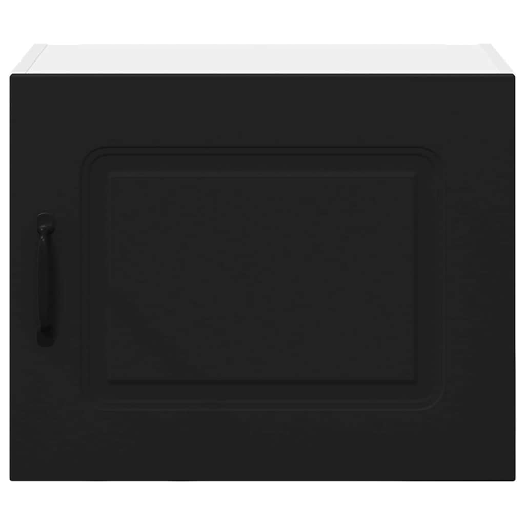 Kjøkken veggskap med hylle Svart 50 x 31 x 40 cm Konstruert tre