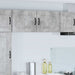 Oppvaskmaskin-panel Kalmar 2 pcs Betonggrå 50 x 31 x 40 cm