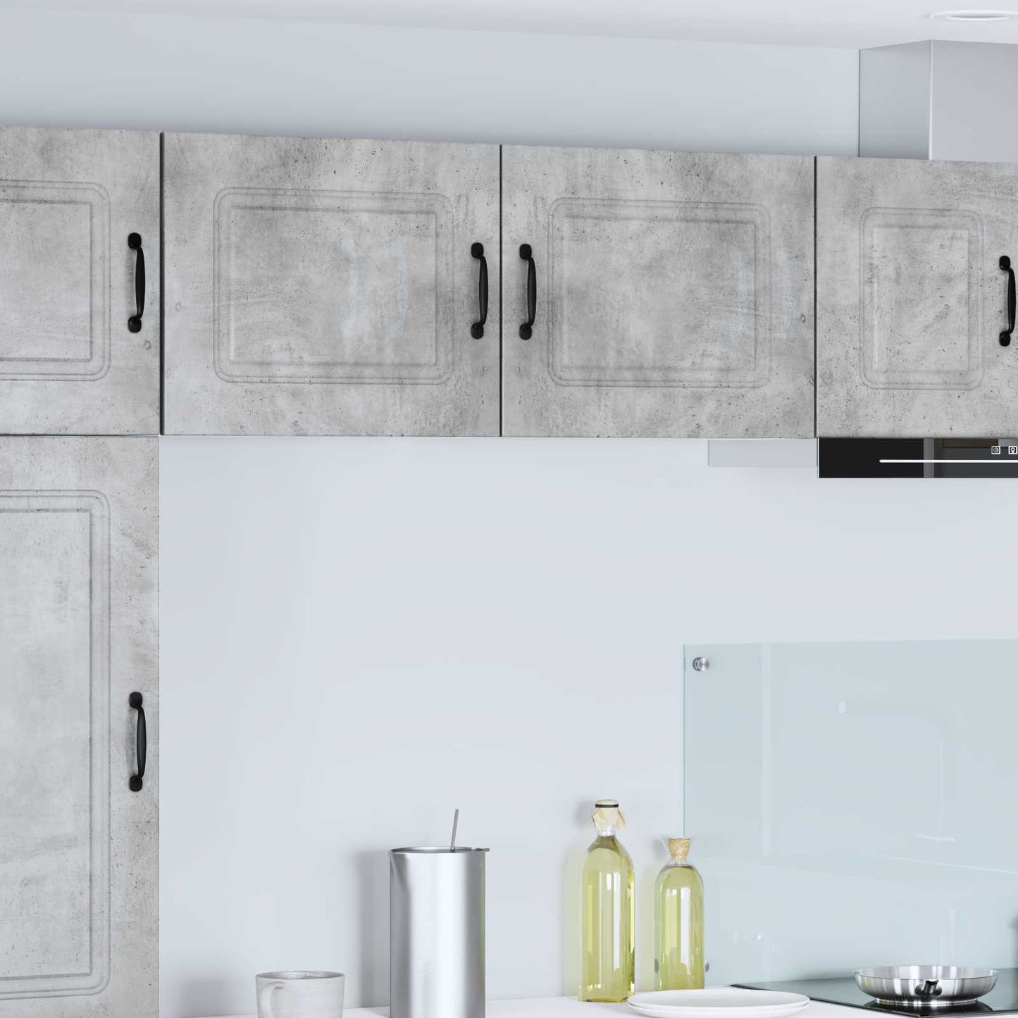 Oppvaskmaskin-panel Kalmar 2 pcs Betonggrå 50 x 31 x 40 cm
