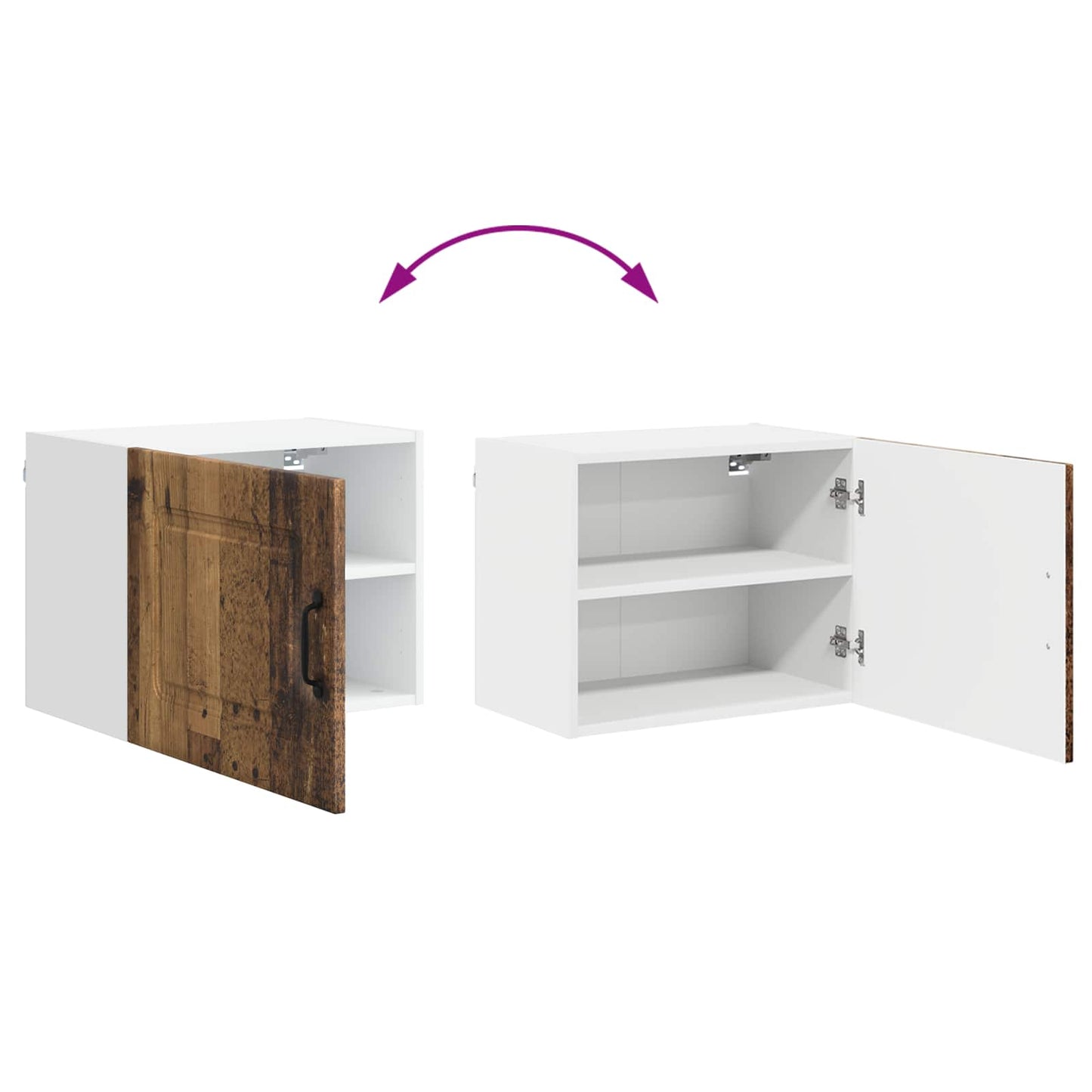 Oppvaskmaskin-panel Kalmar Gammelt tre 50 x 31 x 40 cm