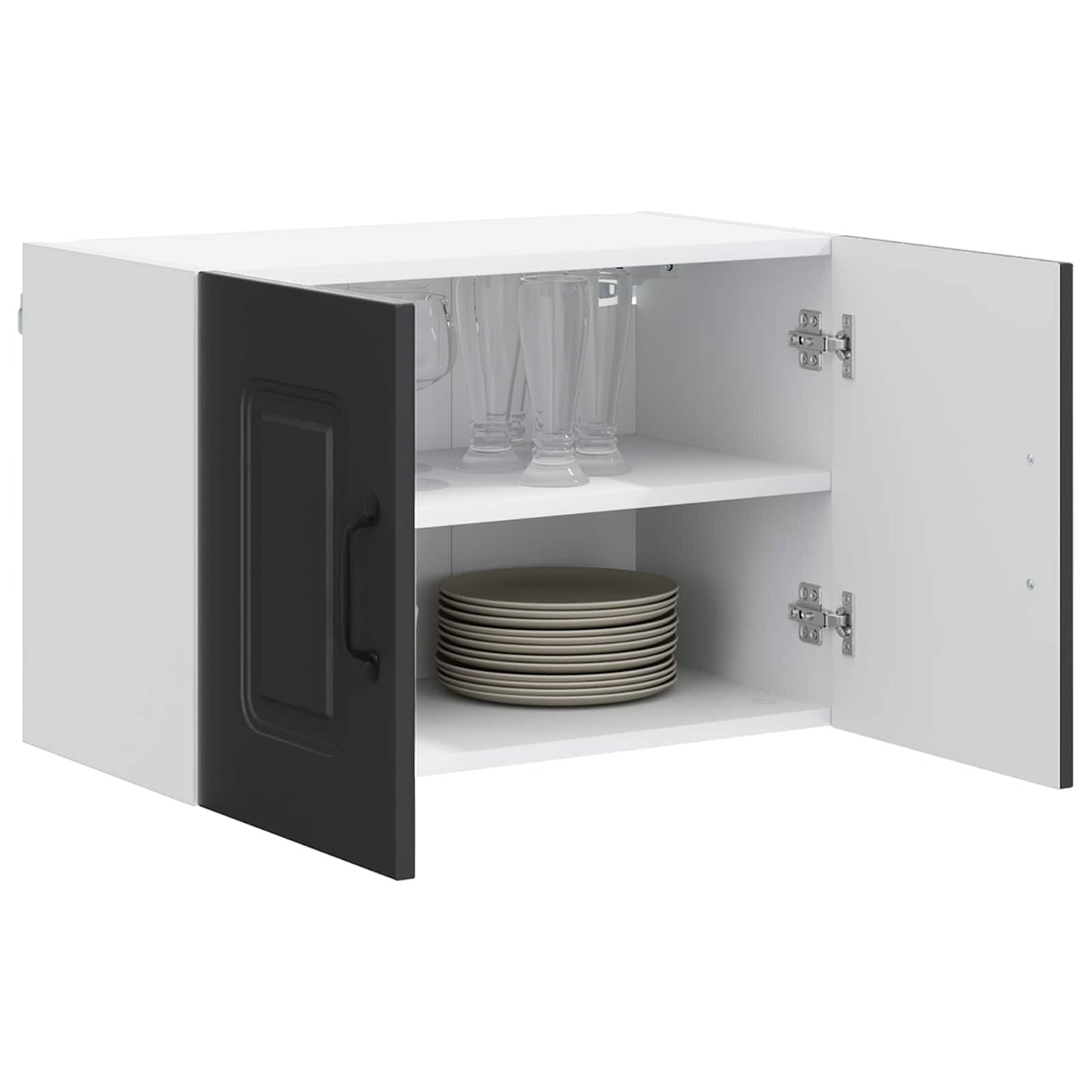 Oppvaskmaskin-panel Kalmar Svart 60 x 31 x 40 cm Konstruert tre