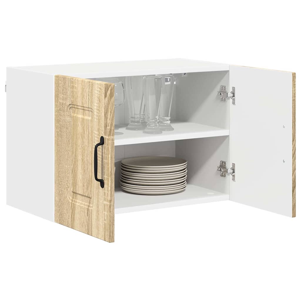 Kjøkken veggskap med hylle 2 pcs Sonoma eik 60 x 31 x 40 cm
