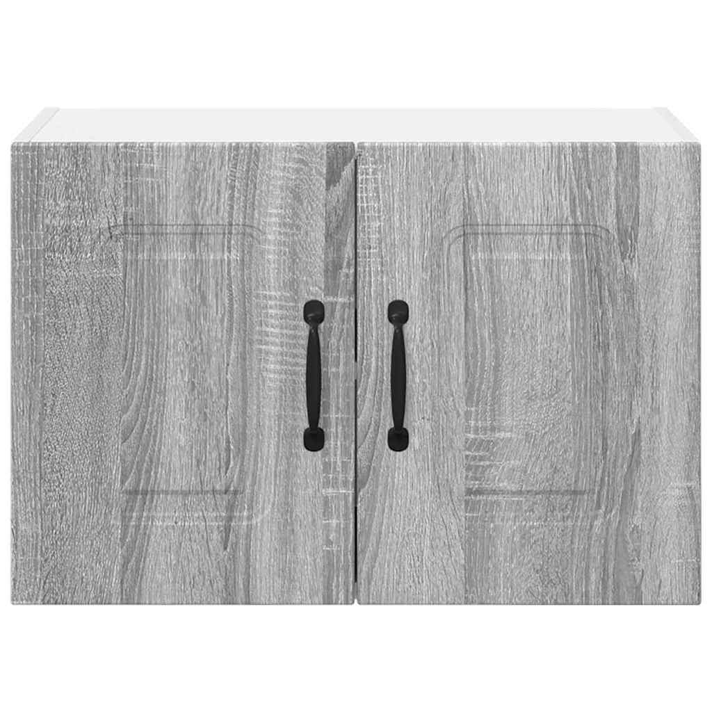 Kjøkken veggskap med hylle 2 pcs Grå Sonoma 60 x 31 x 40 cm