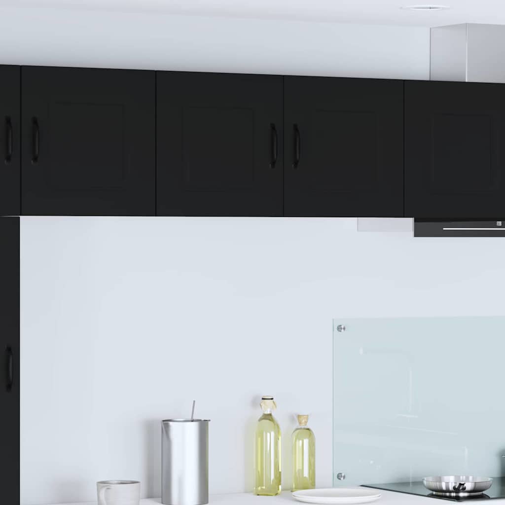 Oppvaskmaskin-panel Kalmar Svart 80 x 31 x 40 cm Konstruert tre