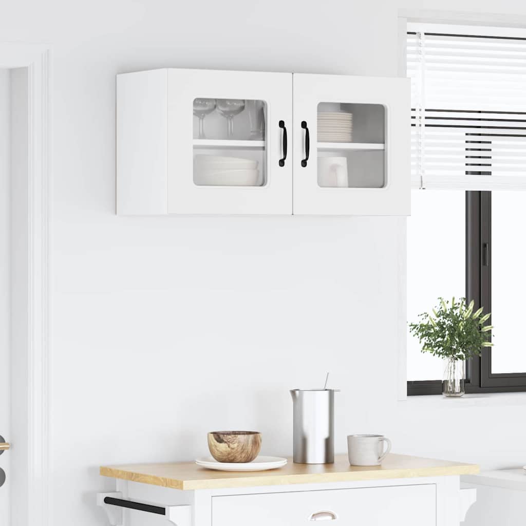 Kjøkken veggskap med hylle Hvit 80 x 31 x 40 cm Konstruert tre