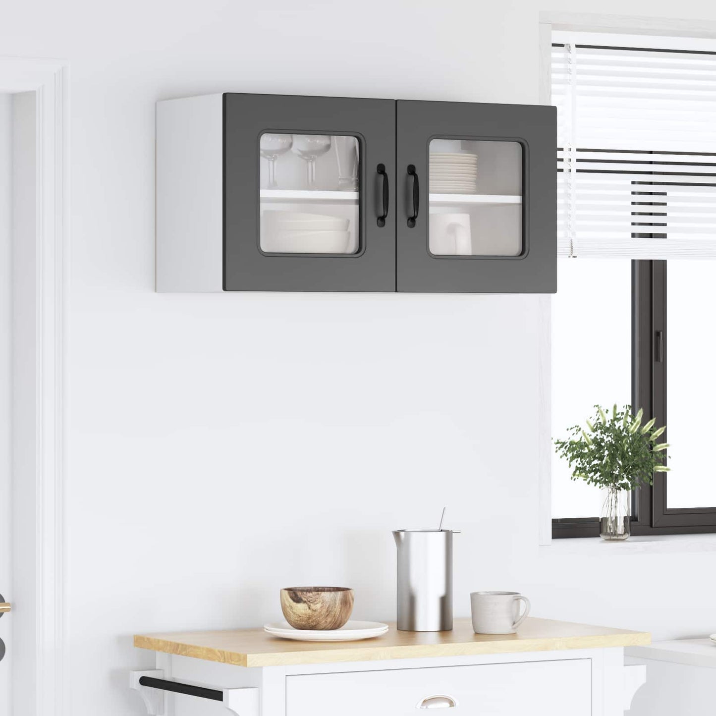Oppvaskmaskin-panel Kalmar Svart 80 x 31 x 40 cm Konstruert tre