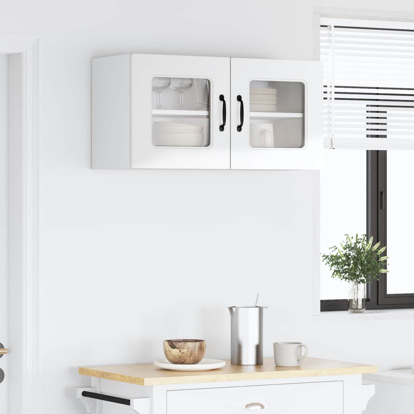 Oppvaskmaskin-panel Kalmar Høyglanset hvit 80 x 31 x 40 cm