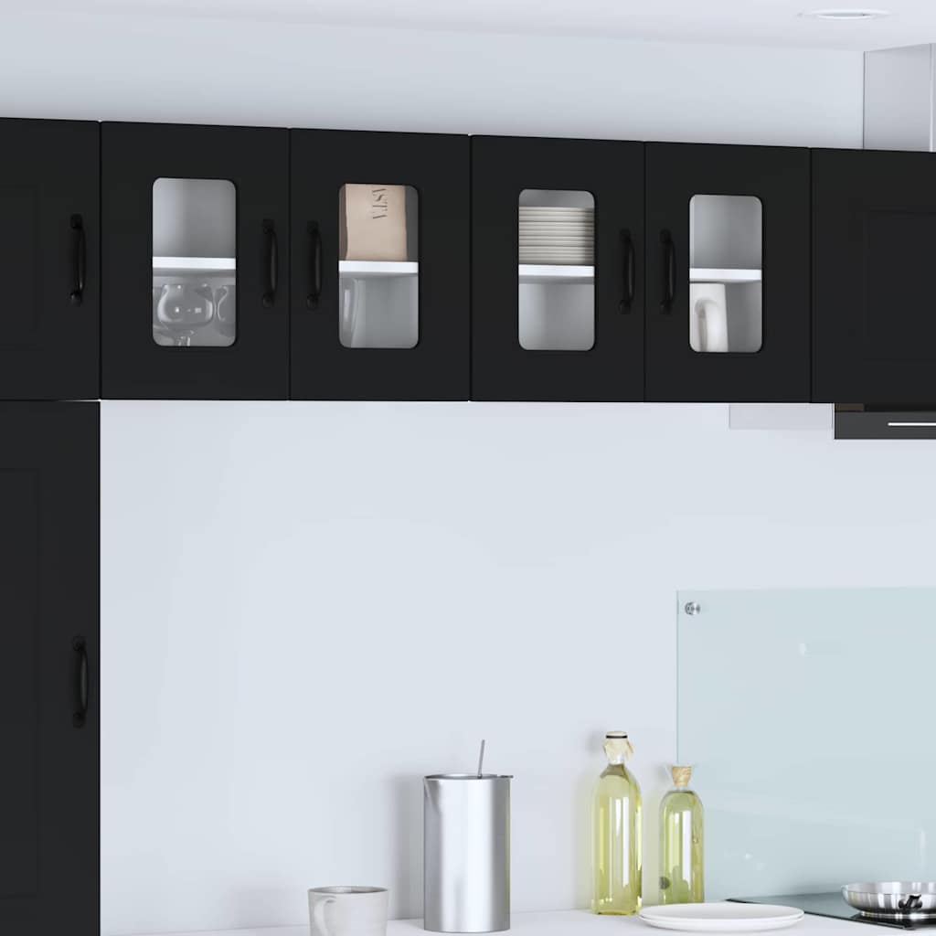 Oppvaskmaskin-panel Kalmar Svart 60 x 31 x 40 cm Konstruert tre