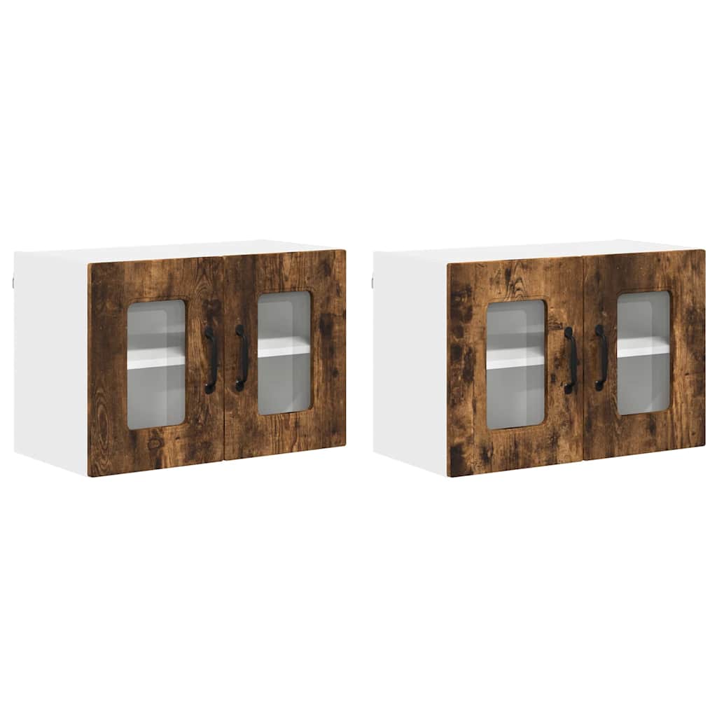 Oppvaskmaskin-panel Kalmar 2 pcs Røkt eik 60 x 31 x 40 cm