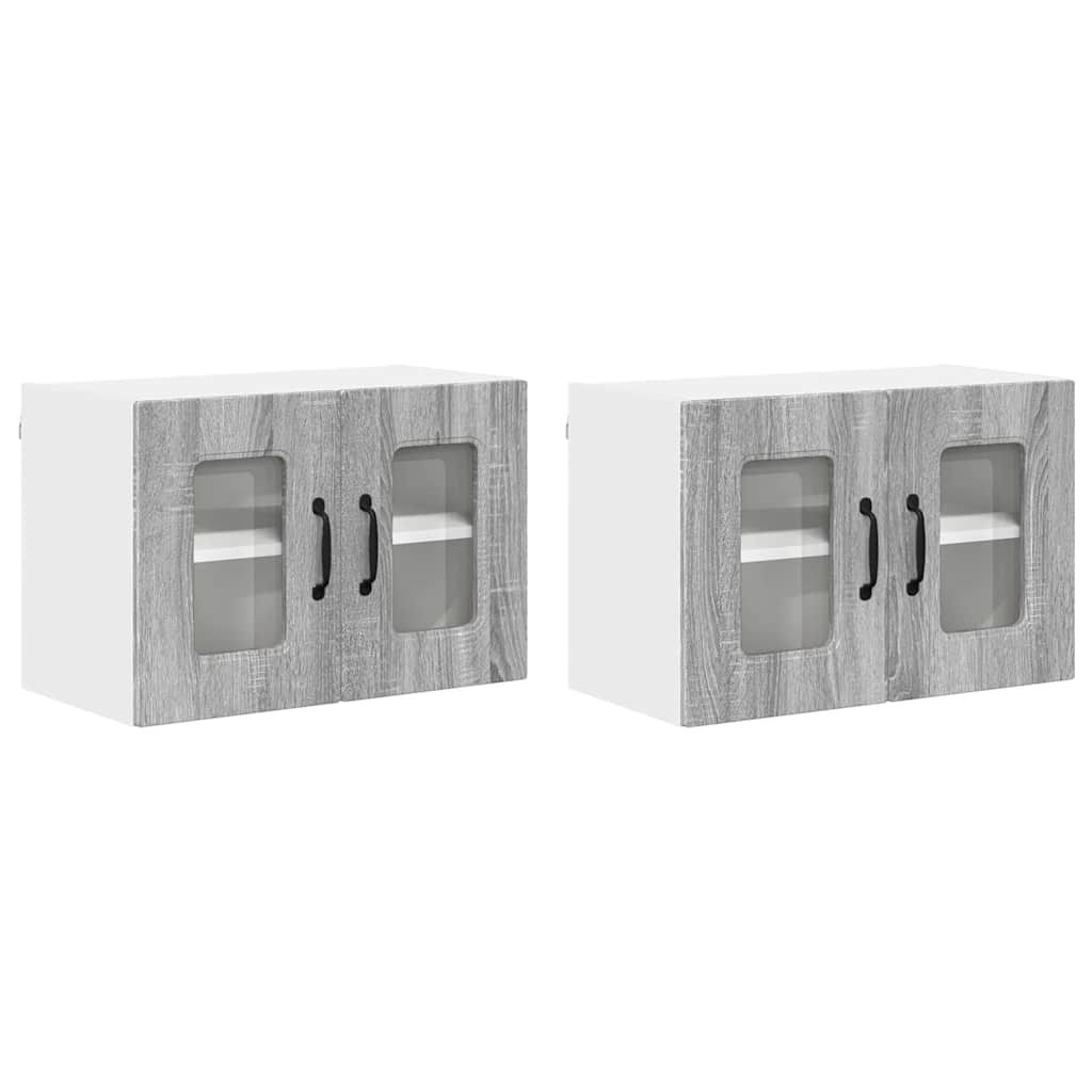 Oppvaskmaskin-panel Kalmar 2 pcs Grå Sonoma 60 x 31 x 40 cm