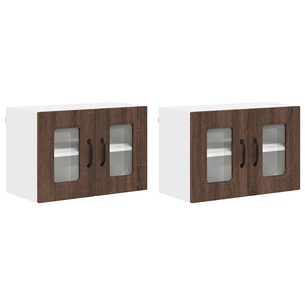 Oppvaskmaskin-panel Kalmar 2 pcs Brun Eik 60 x 31 x 40 cm