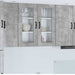 Oppvaskmaskin-panel Kalmar Betonggrå 40 x 31 x 80 cm