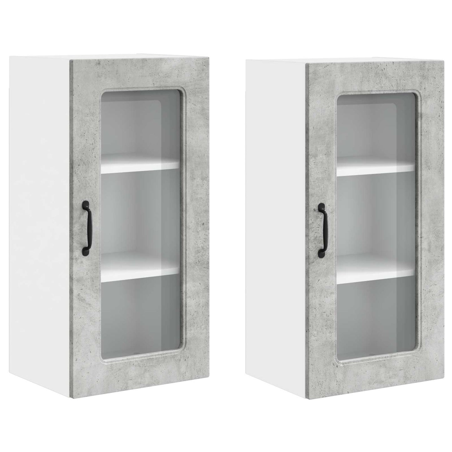 Oppvaskmaskin-panel Kalmar 2 pcs Betonggrå 40 x 31 x 80 cm