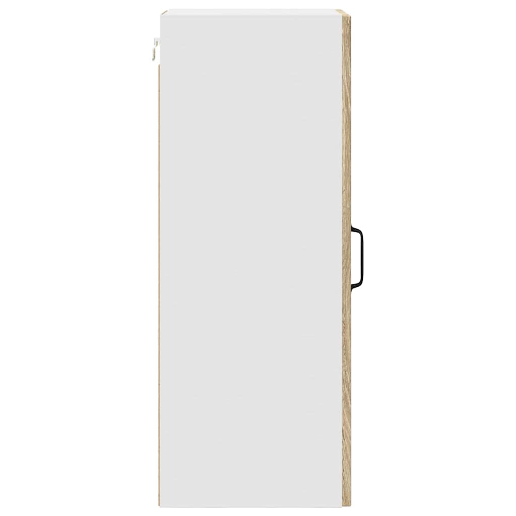 Kjøkken veggskap med hylle 2 pcs Sonoma eik 30 x 31 x 80 cm