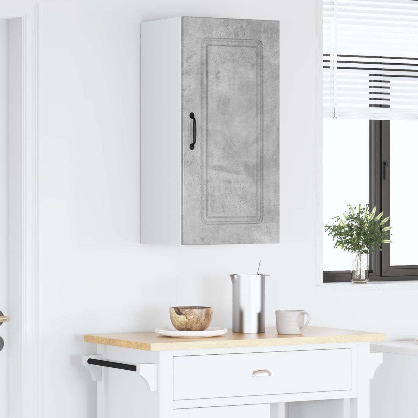 Oppvaskmaskin-panel Kalmar Betonggrå 40 x 31 x 80 cm