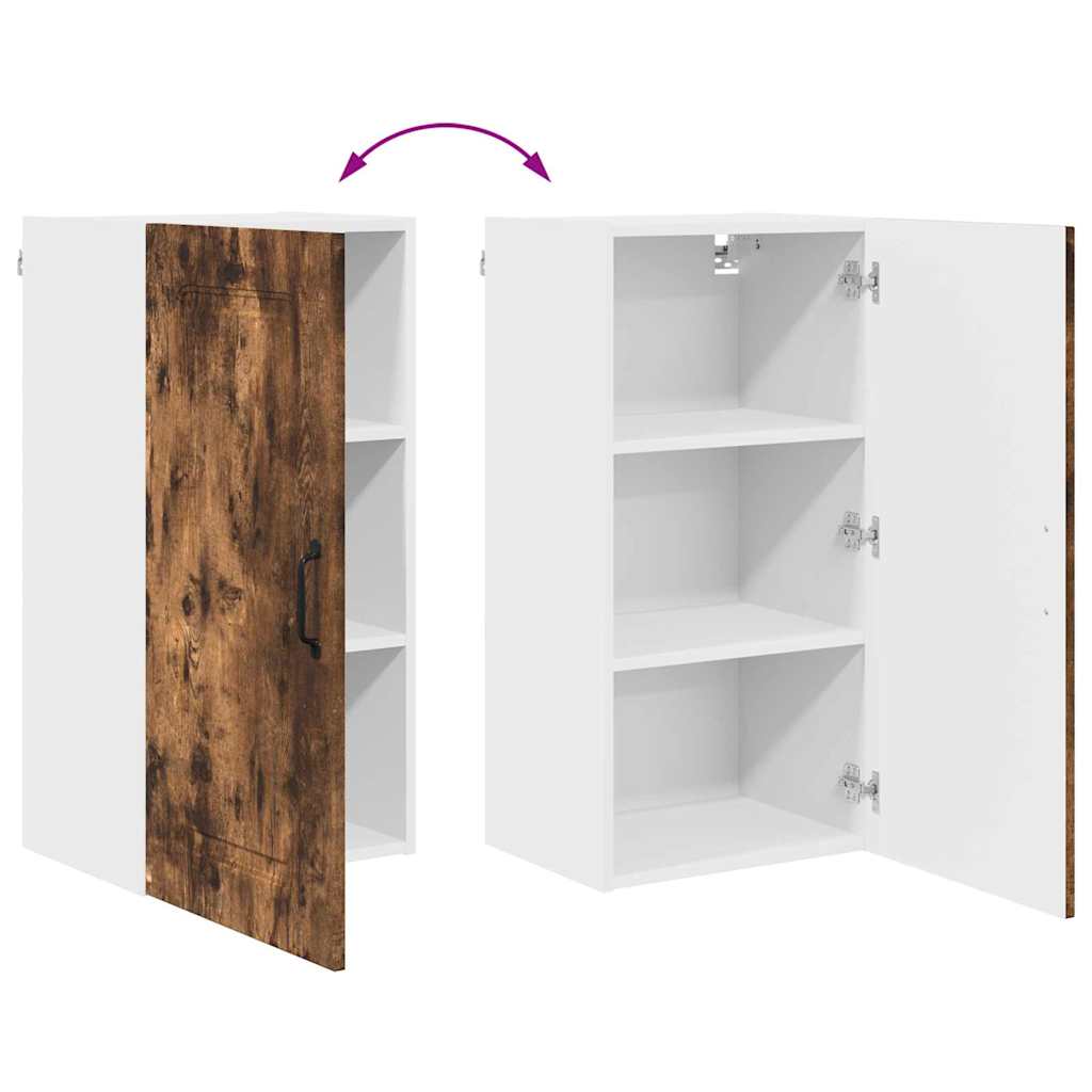 Kjøkken veggskap Røkt eik 40 x 31 x 80 cm Konstruert tre