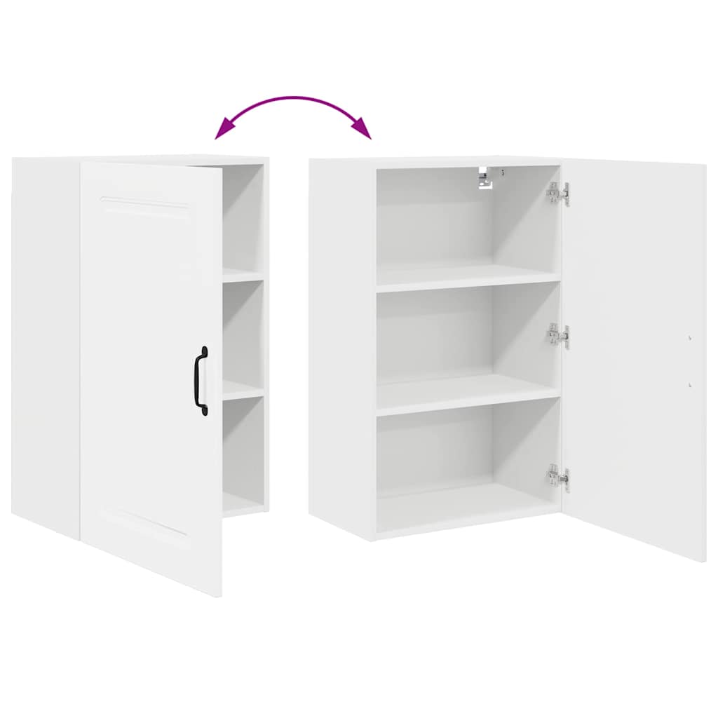 Kjøkken veggskap med hylle Hvit 50 x 31 x 80 cm Konstruert tre