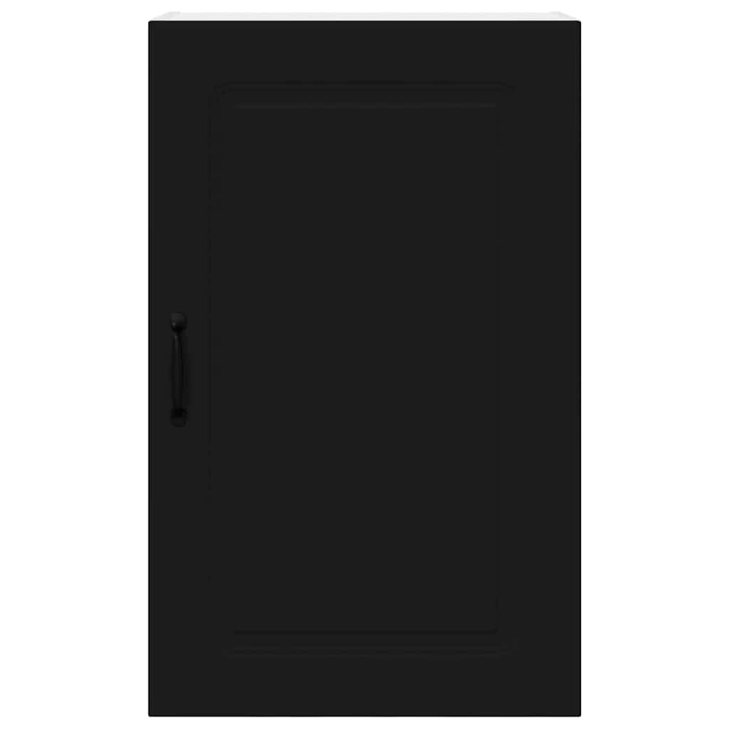 Kjøkken veggskap med hylle Svart 50 x 31 x 80 cm Konstruert tre