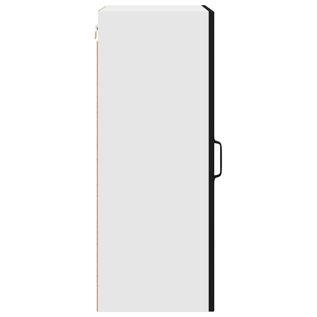 Kjøkken veggskap med hylle Svart 50 x 31 x 80 cm Konstruert tre