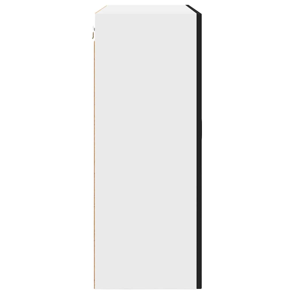 Kjøkken veggskap med hylle Svart 80 x 31 x 80 cm Konstruert tre