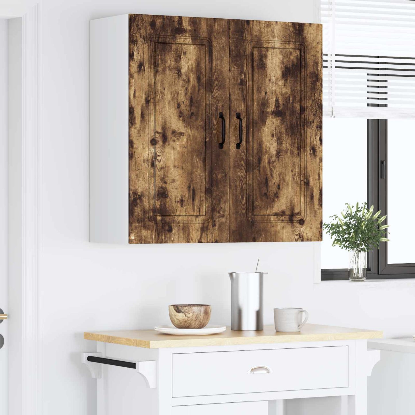 Kjøkkenskap Kalmar Røkt eik 80 x 31 x 80 cm Konstruert tre vidaXL