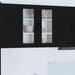 Oppvaskmaskin-panel Kalmar Svart 80 x 31 x 80 cm Konstruert tre