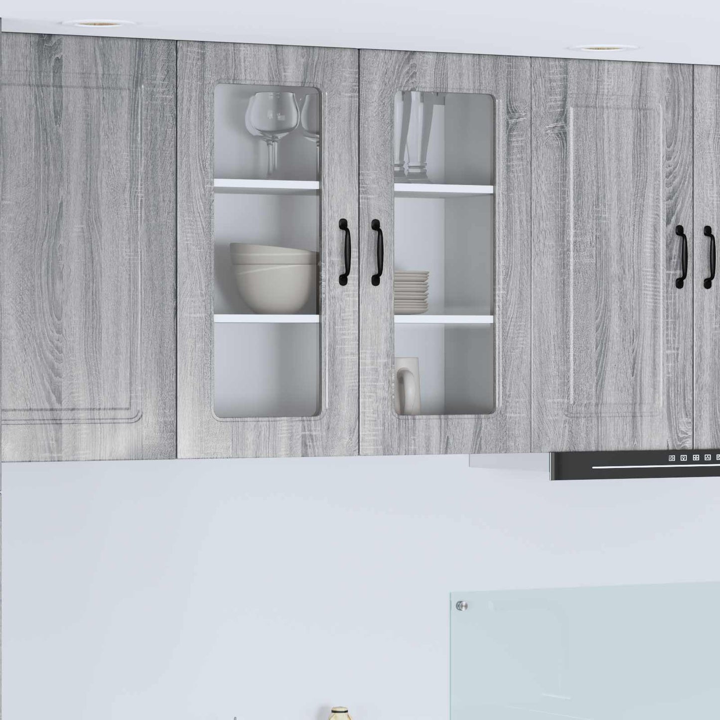 Oppvaskmaskin-panel Kalmar Grå Sonoma 80 x 31 x 80 cm
