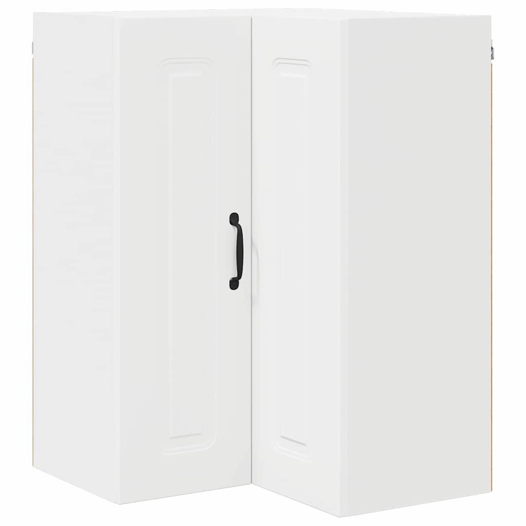 Kjøkken veggskap med hylle Hvit 57 x 57 x 80 cm Konstruert tre