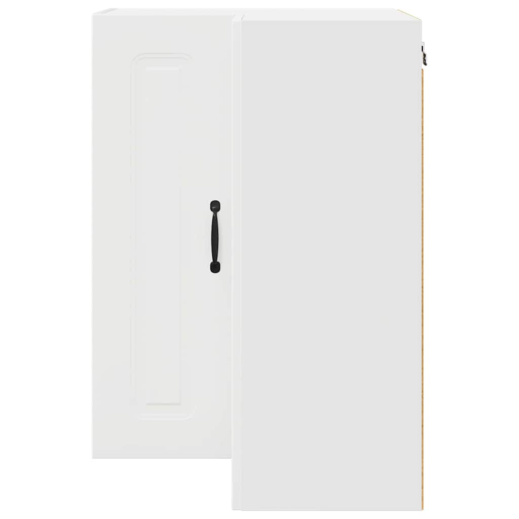 Kjøkken veggskap med hylle Hvit 57 x 57 x 80 cm Konstruert tre